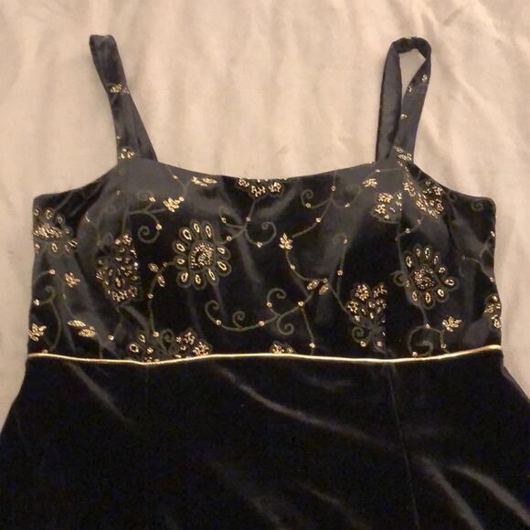 R&K Evening 2pc Black velvet dress and jacket Woman Size 14 Special occasion - Picture 7 of 12